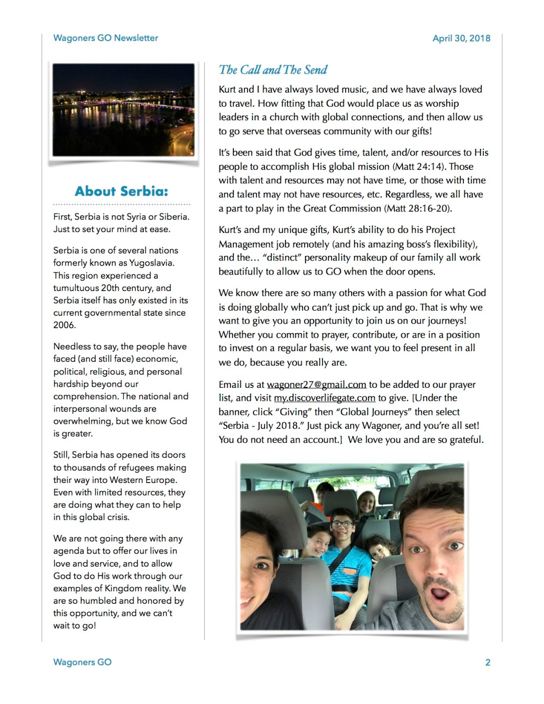 Wagoners GO Newsletter 2